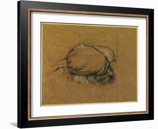 Study for 'The Sea Maiden' (Charcoal Heightened with Chalk)-Herbert James Draper-Framed Giclee Print