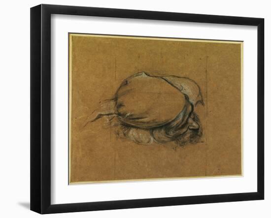 Study for 'The Sea Maiden' (Charcoal Heightened with Chalk)-Herbert James Draper-Framed Giclee Print