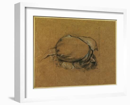 Study for 'The Sea Maiden' (Charcoal Heightened with Chalk)-Herbert James Draper-Framed Giclee Print