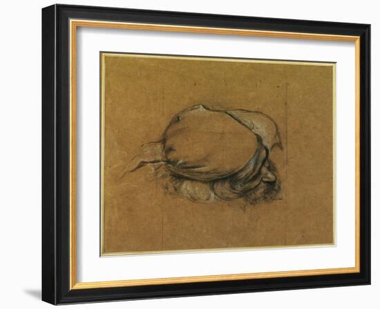 Study for 'The Sea Maiden' (Charcoal Heightened with Chalk)-Herbert James Draper-Framed Giclee Print