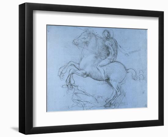 Study for the Sforza Monument, C1488-1493-Leonardo da Vinci-Framed Giclee Print