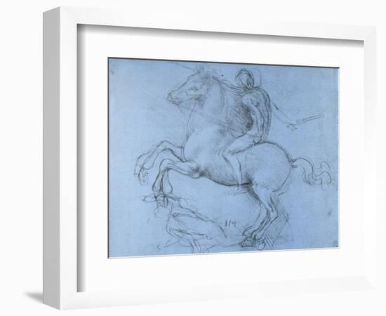 Study for the Sforza Monument, C1488-1493-Leonardo da Vinci-Framed Giclee Print