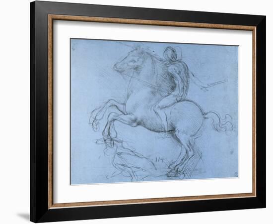 Study for the Sforza Monument, C1488-1493-Leonardo da Vinci-Framed Giclee Print