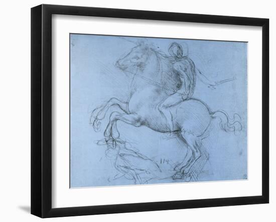 Study for the Sforza Monument, C1488-1493-Leonardo da Vinci-Framed Giclee Print