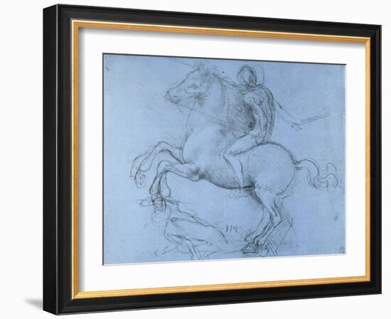 Study for the Sforza Monument, C1488-1493-Leonardo da Vinci-Framed Giclee Print