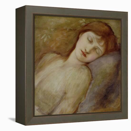 Study for the Sleeping Princess in 'The Briar Rose' Series, c.1881-Edward Burne-Jones-Framed Premier Image Canvas