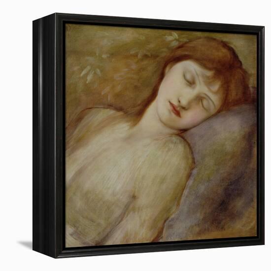 Study for the Sleeping Princess in 'The Briar Rose' Series, c.1881-Edward Burne-Jones-Framed Premier Image Canvas