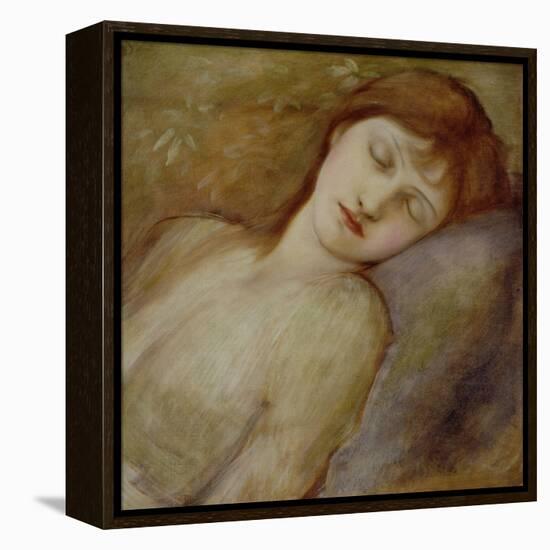 Study for the Sleeping Princess in 'The Briar Rose' Series, c.1881-Edward Burne-Jones-Framed Premier Image Canvas