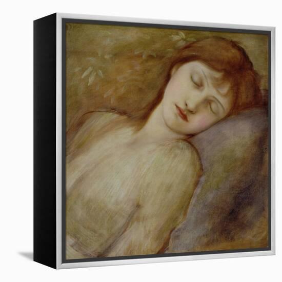 Study for the Sleeping Princess in 'The Briar Rose' Series, c.1881-Edward Burne-Jones-Framed Premier Image Canvas