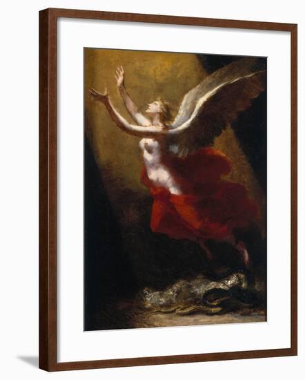 Study For the Soul Breaking Links with the Earth, c.1822-Pierre-Paul Prud'hon-Framed Giclee Print