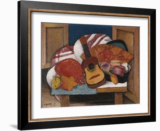 Study for The Spanish Fan-Mark Gertler-Framed Giclee Print