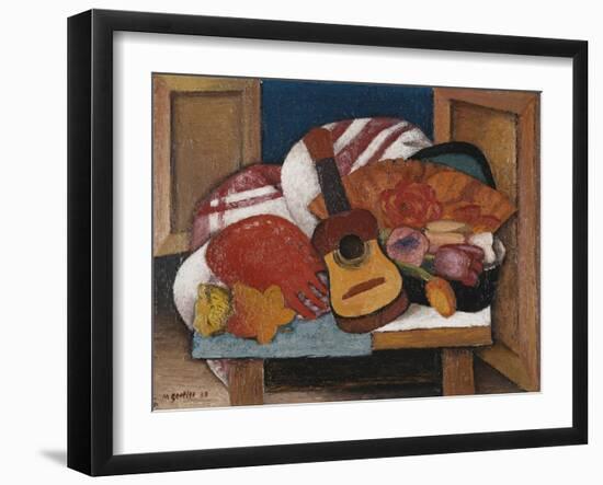 Study for The Spanish Fan-Mark Gertler-Framed Giclee Print