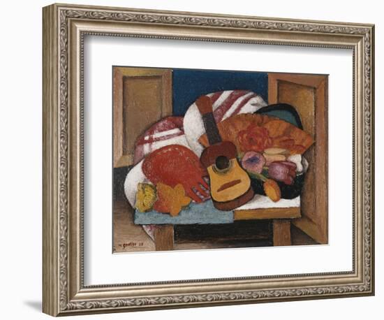 Study for The Spanish Fan-Mark Gertler-Framed Giclee Print