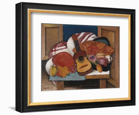 Study for The Spanish Fan-Mark Gertler-Framed Giclee Print