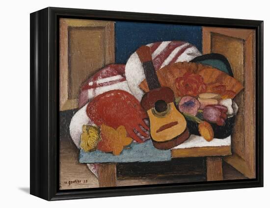 Study for The Spanish Fan-Mark Gertler-Framed Premier Image Canvas