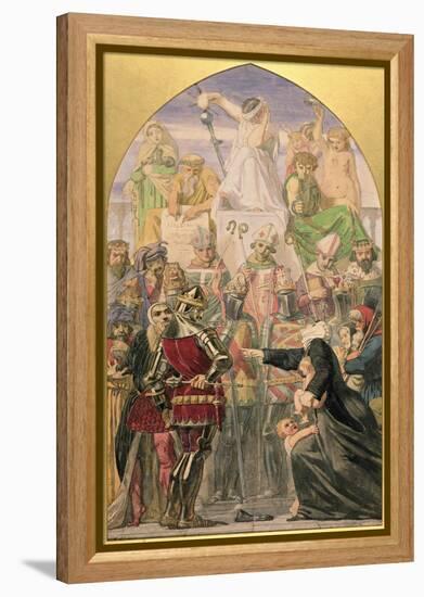 Study for "The Spirit of Justice'-Ford Madox Brown-Framed Premier Image Canvas