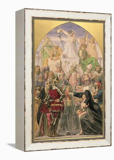 Study for "The Spirit of Justice'-Ford Madox Brown-Framed Premier Image Canvas