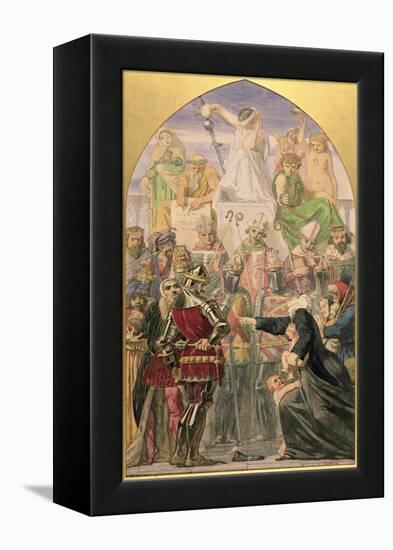 Study for "The Spirit of Justice'-Ford Madox Brown-Framed Premier Image Canvas