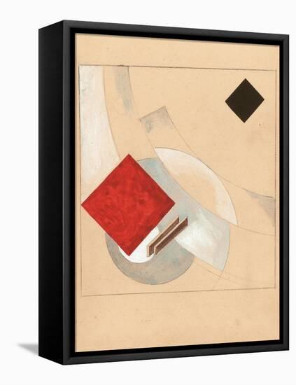 Study (For the Story of Two Quadrat), C. 1920-El Lissitzky-Framed Premier Image Canvas