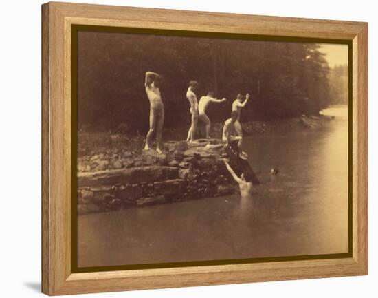 Study for the Swimming Hole, 1883-Thomas Cowperthwait Eakins-Framed Premier Image Canvas