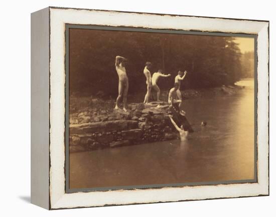 Study for the Swimming Hole, 1883-Thomas Cowperthwait Eakins-Framed Premier Image Canvas