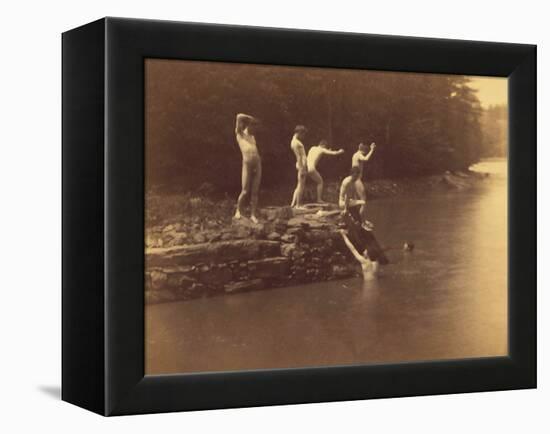 Study for the Swimming Hole, 1883-Thomas Cowperthwait Eakins-Framed Premier Image Canvas