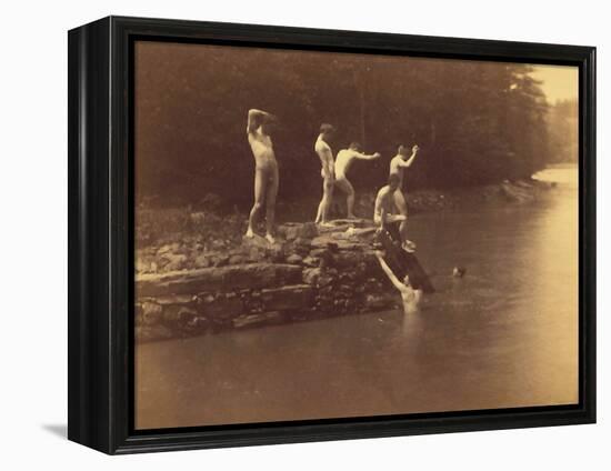 Study for the Swimming Hole, 1883-Thomas Cowperthwait Eakins-Framed Premier Image Canvas