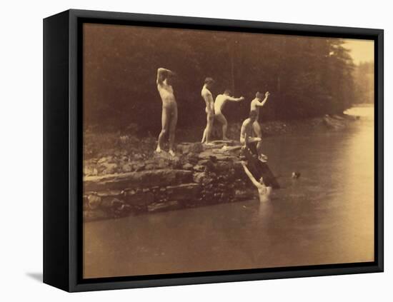 Study for the Swimming Hole, 1883-Thomas Cowperthwait Eakins-Framed Premier Image Canvas