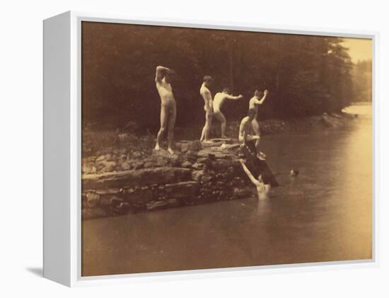 Study for the Swimming Hole, 1883-Thomas Cowperthwait Eakins-Framed Premier Image Canvas