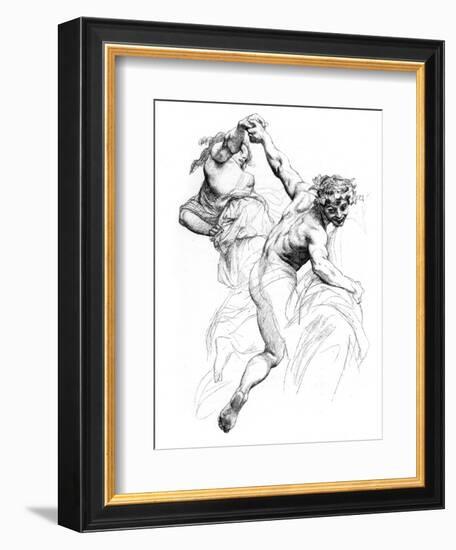 Study for the Triumph of Flora, C1880-1882-Alexandre Cabanel-Framed Giclee Print