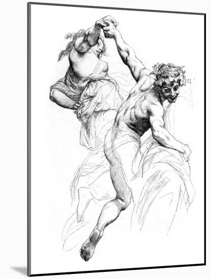 Study for the Triumph of Flora, C1880-1882-Alexandre Cabanel-Mounted Giclee Print