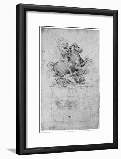 Study for the Trivulzio Monument, C1508-Leonardo da Vinci-Framed Giclee Print