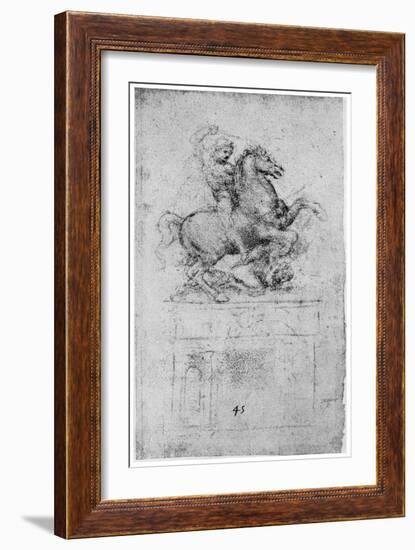 Study for the Trivulzio Monument, C1508-Leonardo da Vinci-Framed Giclee Print