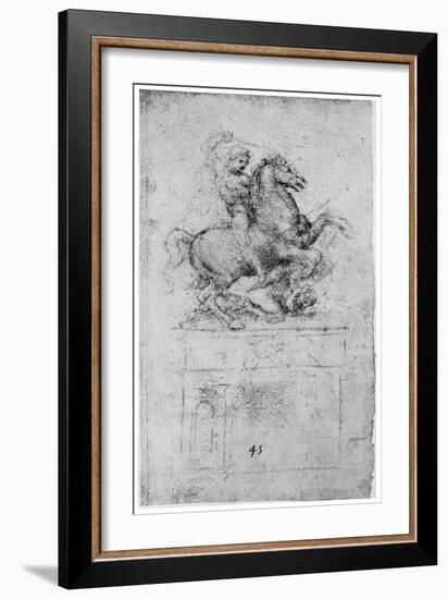 Study for the Trivulzio Monument, C1508-Leonardo da Vinci-Framed Giclee Print