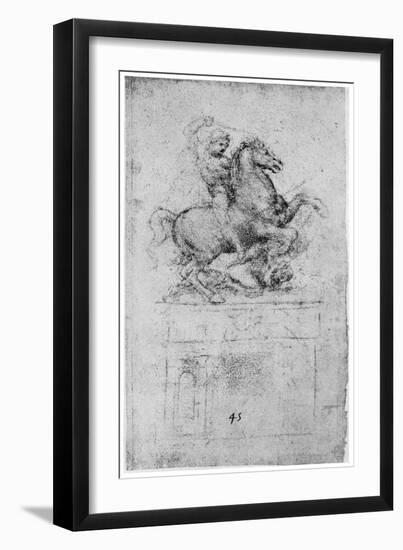 Study for the Trivulzio Monument, C1508-Leonardo da Vinci-Framed Giclee Print