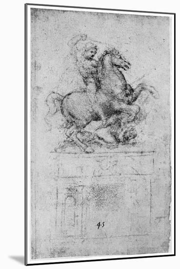 Study for the Trivulzio Monument, C1508-Leonardo da Vinci-Mounted Giclee Print