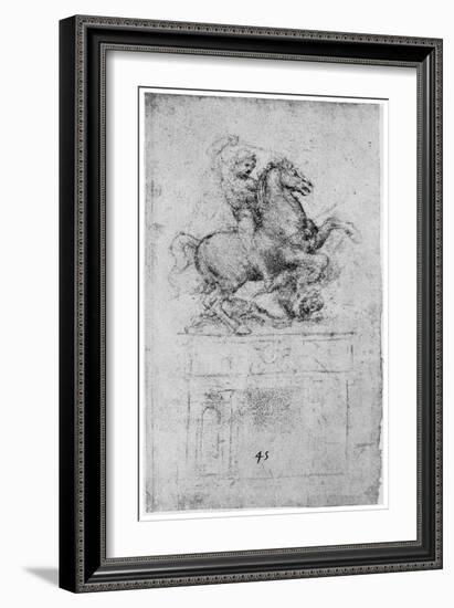 Study for the Trivulzio Monument, C1508-Leonardo da Vinci-Framed Giclee Print