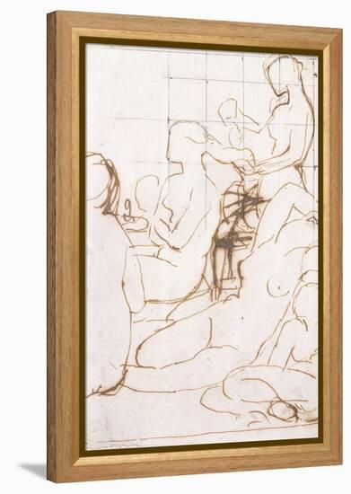 Study for the Turkish Bath-Jean-Auguste-Dominique Ingres-Framed Premier Image Canvas