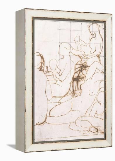 Study for the Turkish Bath-Jean-Auguste-Dominique Ingres-Framed Premier Image Canvas