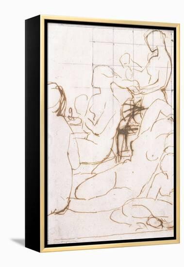 Study for the Turkish Bath-Jean-Auguste-Dominique Ingres-Framed Premier Image Canvas