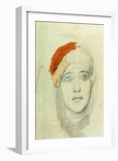 Study for the Virgin, 1884-Mikhail Aleksandrovich Vrubel-Framed Giclee Print