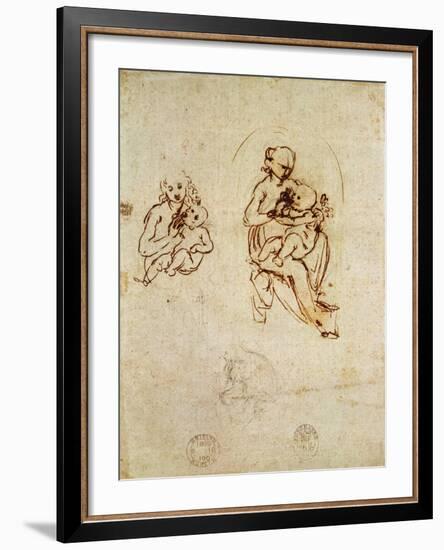 Study for the Virgin and Child, C.1478-1480-Leonardo da Vinci-Framed Giclee Print