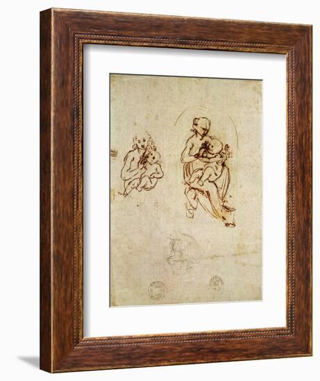 Study for the Virgin and Child, C.1478-1480-Leonardo da Vinci-Framed Giclee Print