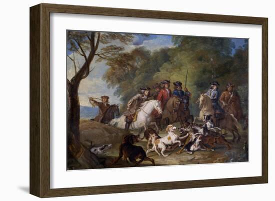 Study for the Wolf Hunt-null-Framed Giclee Print