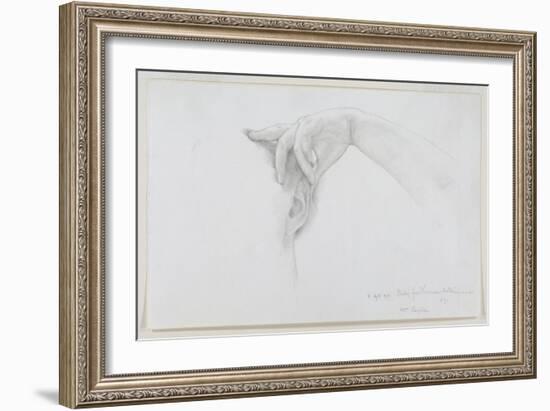 Study for 'Thermaie Antoniniane', 1899 (Pencil on Paper)-Sir Lawrence Alma-Tadema-Framed Giclee Print