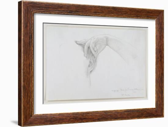 Study for 'Thermaie Antoniniane', 1899 (Pencil on Paper)-Sir Lawrence Alma-Tadema-Framed Giclee Print