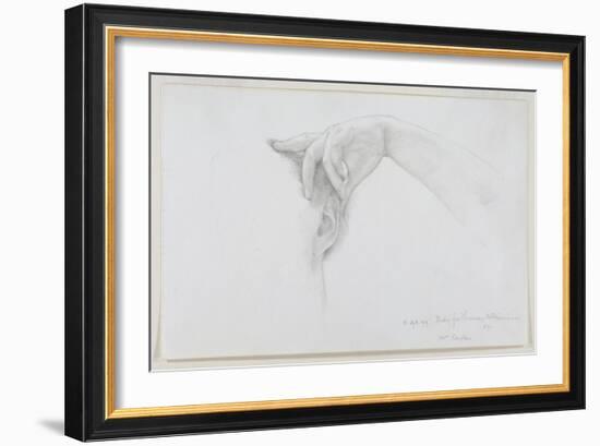 Study for 'Thermaie Antoniniane', 1899 (Pencil on Paper)-Sir Lawrence Alma-Tadema-Framed Giclee Print