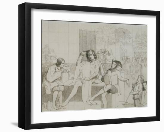 Study for 'Twelfth Night'-Walter Howell Deverell-Framed Giclee Print