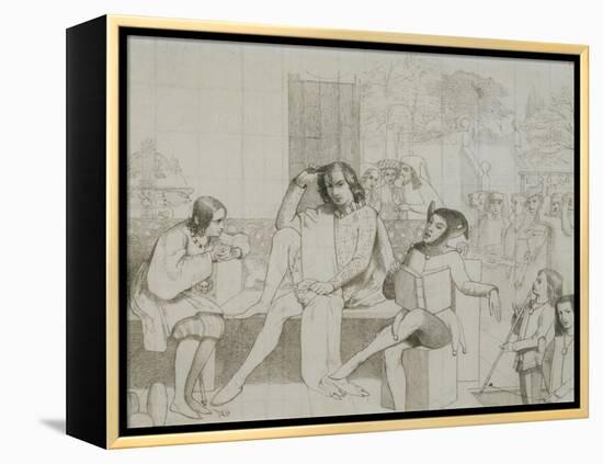 Study for 'Twelfth Night'-Walter Howell Deverell-Framed Premier Image Canvas