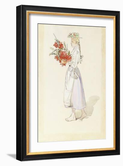 Study for Ute Blaser Sommarvind-Carl Larsson-Framed Giclee Print